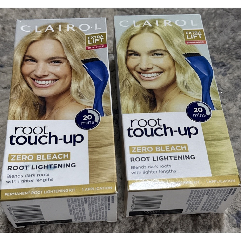 2x Clairol Root Touch-Up Permanent Hair Dye Blonde Extra Lift Hair Color